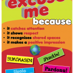 say excuse me because...